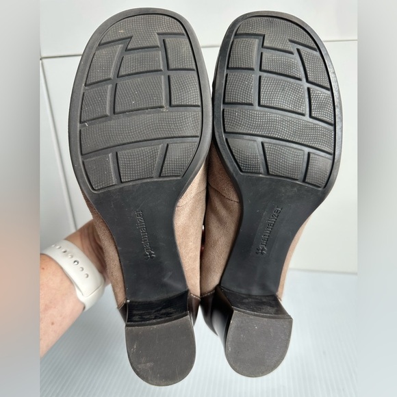 Naturalizer Suede Oxford Pump Taupe Brown Tassels Size 8 Comfortable Office - Picture 10 of 10